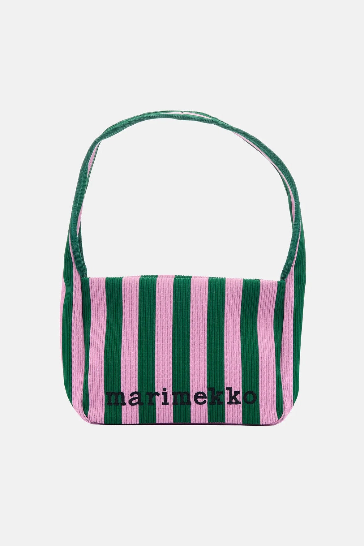 Marimekko Knitted Shoulderbag Merirosvo olkalaukku - vihreä / vaaleanpunainen