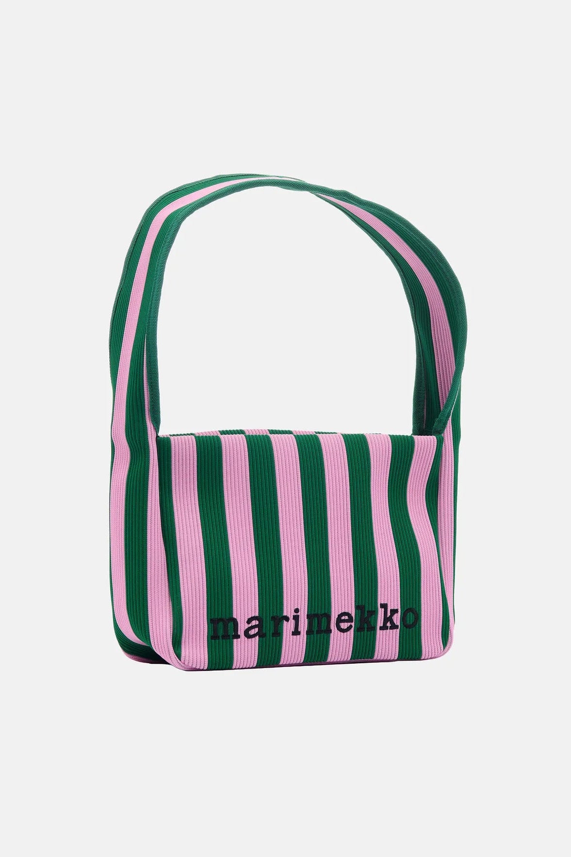 Marimekko Knitted Shoulderbag Merirosvo olkalaukku - vihreä / vaaleanpunainen