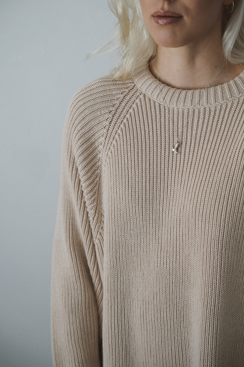 OUNCE garments Eva Cotton knit - sand