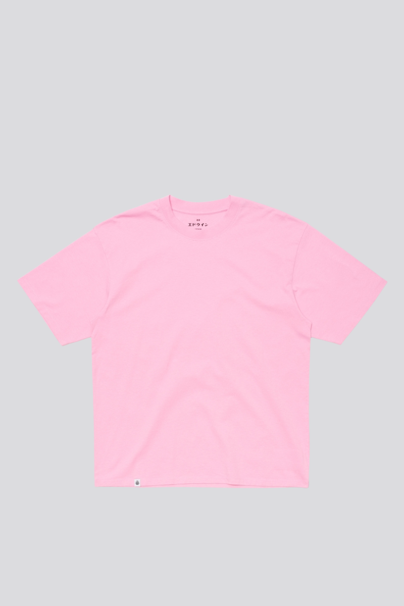 EDWIN Oversize Basic T-Shirt - begonia pink