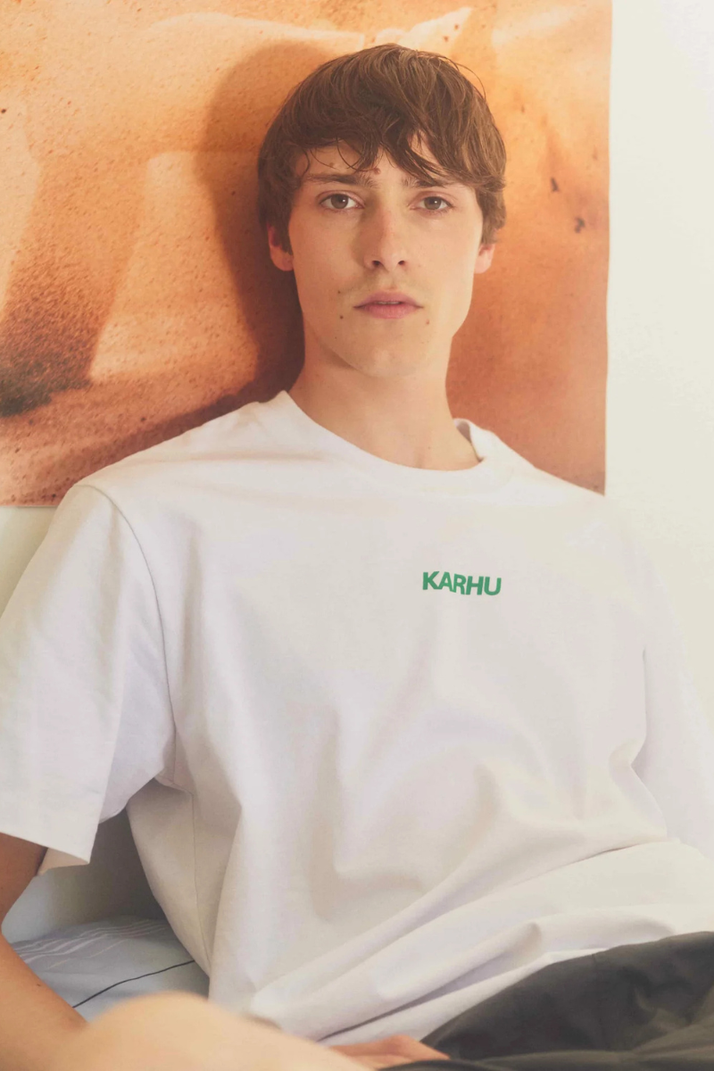 Karhu Fusion 2.0 OG T-shirt  - White / Ultramarine Green