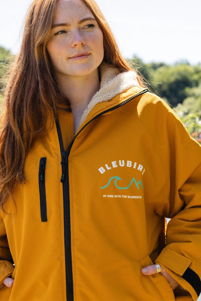 Bleubird Unisex Nordic Robe -  mustard