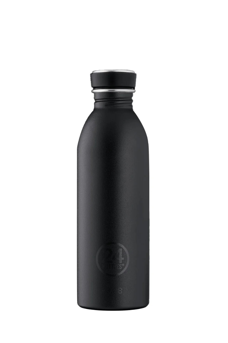 24Bottles Urban Bottle 500ml - Stone tuxedo black