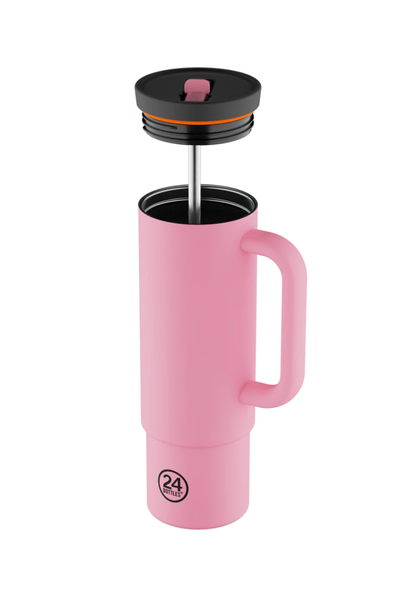 24Bottles Straw Cup 800ml - flamingo