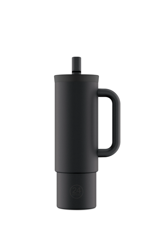 24Bottles Straw Cup 800ml - tuxedo black