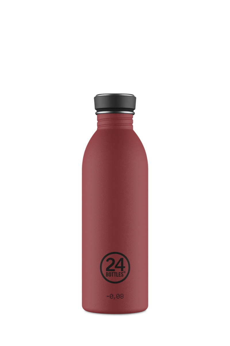 24Bottles Urban Bottle 500ml - stone country red