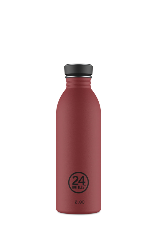 24Bottles Urban Bottle 500ml - stone country red