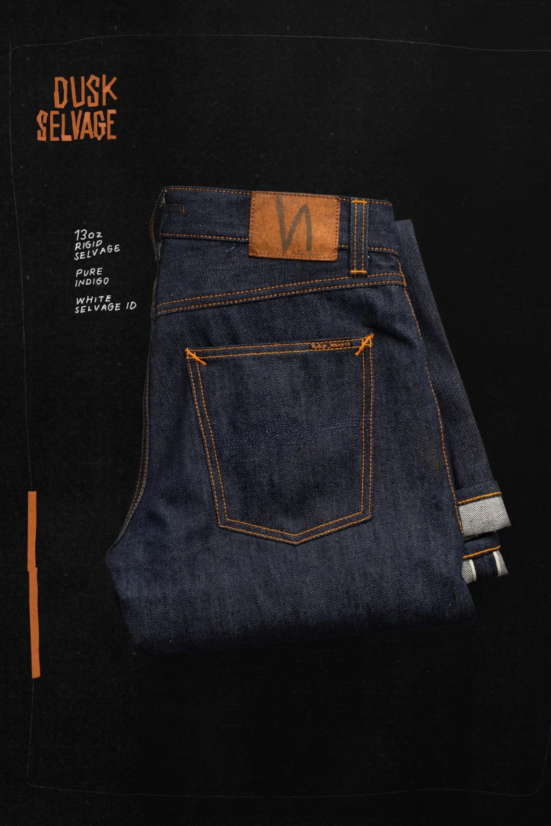 Nudie Jeans Steady Eddie II - Dry Dusk Selvage