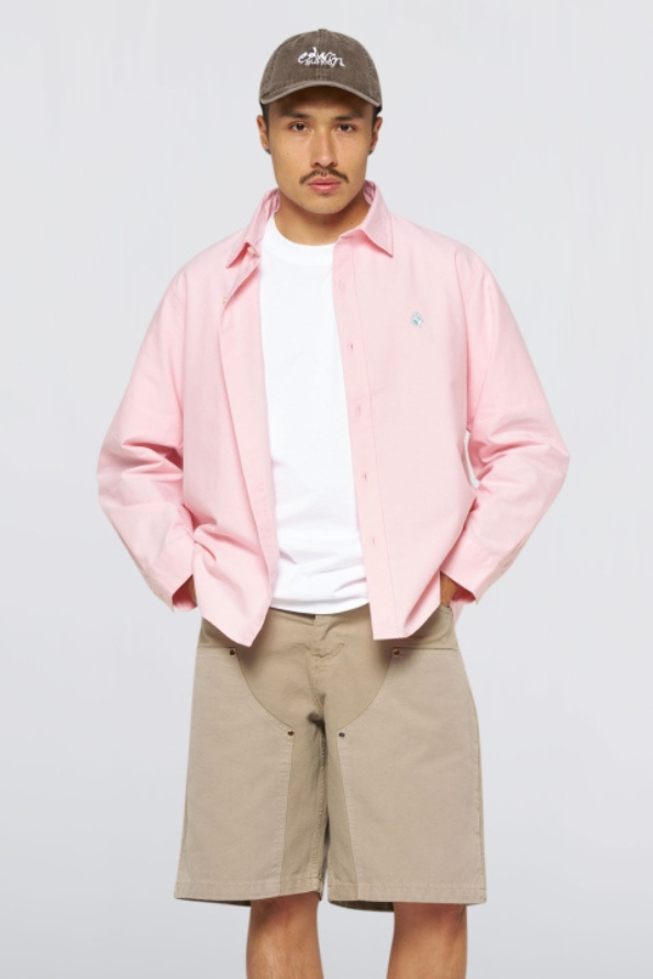 EDWIN Big Ox-Shirt LS kauluspaita - pink