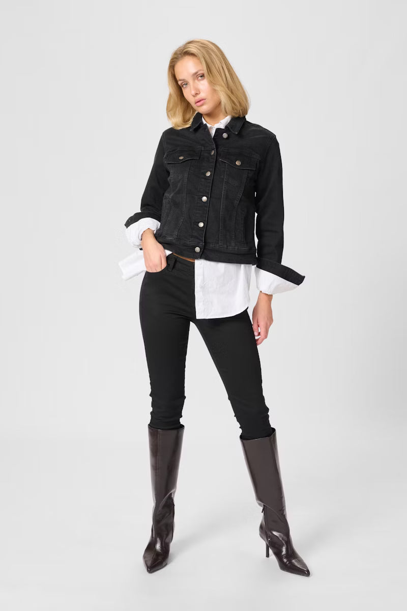 My Essential Wardrobe 32 The Celina 103 Slim Y - black un-wash