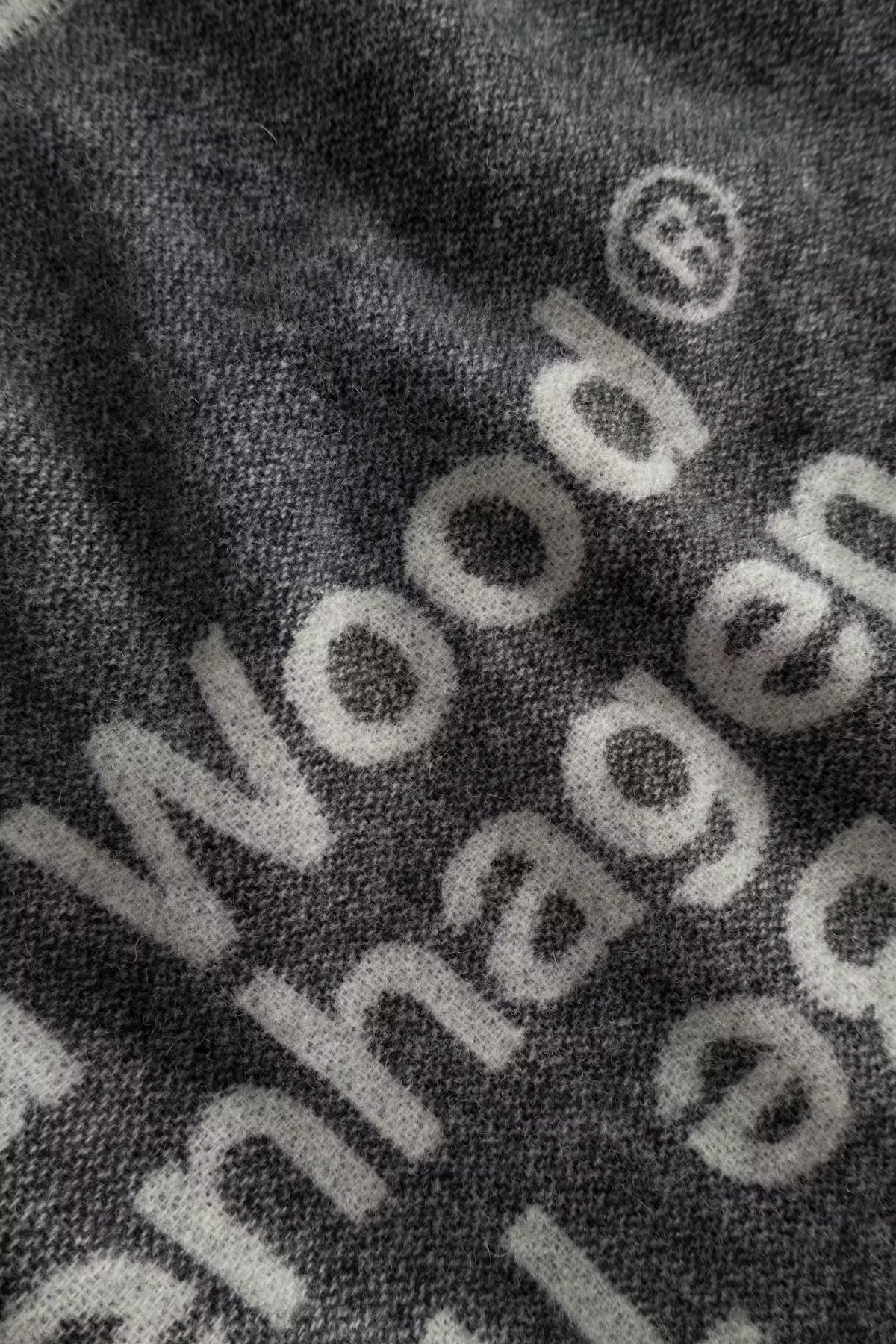 WOOD WOOD WWCody NTBT scarf - gray pinstripe