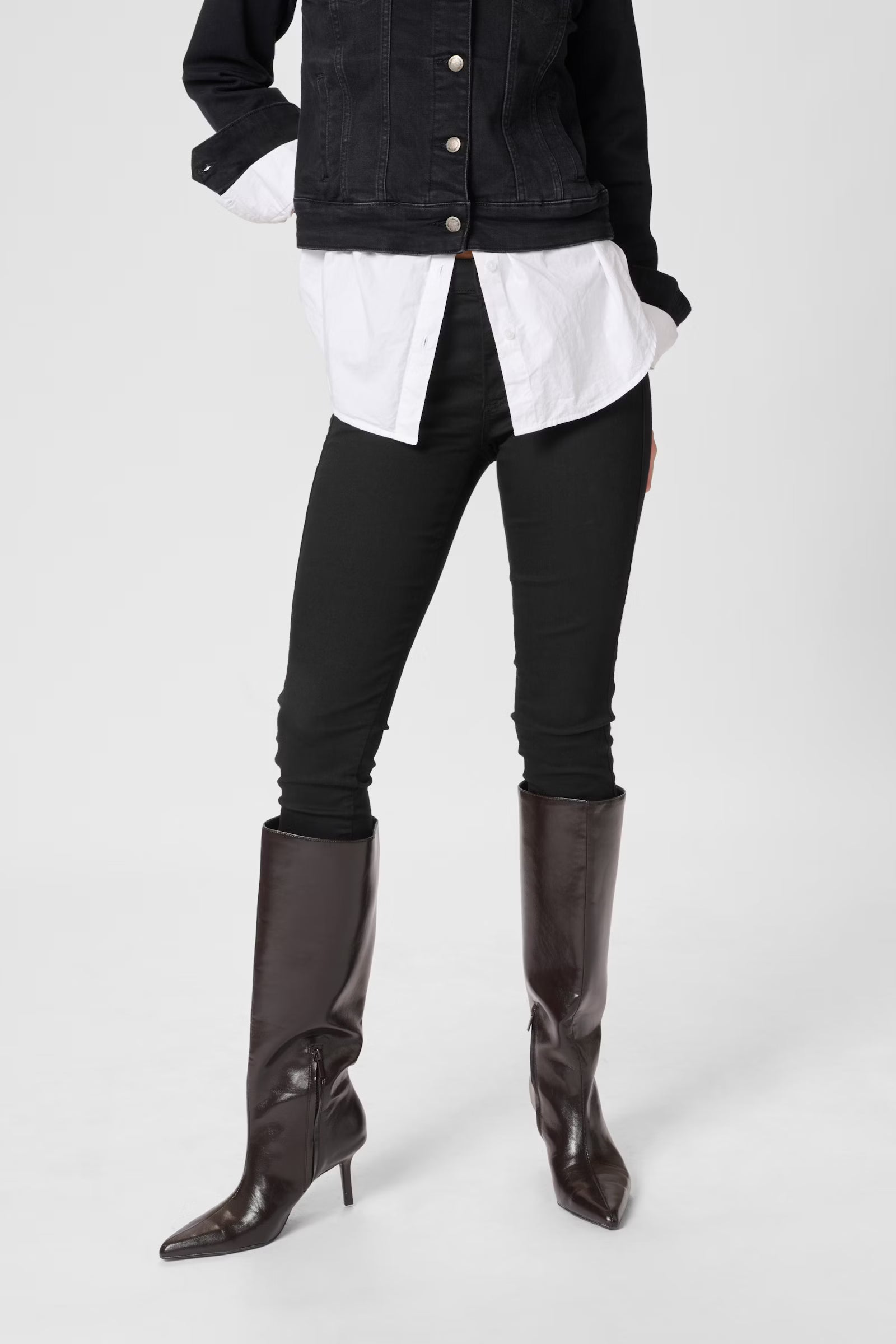 My Essential Wardrobe 32 The Celina 103 Slim Y - black un-wash