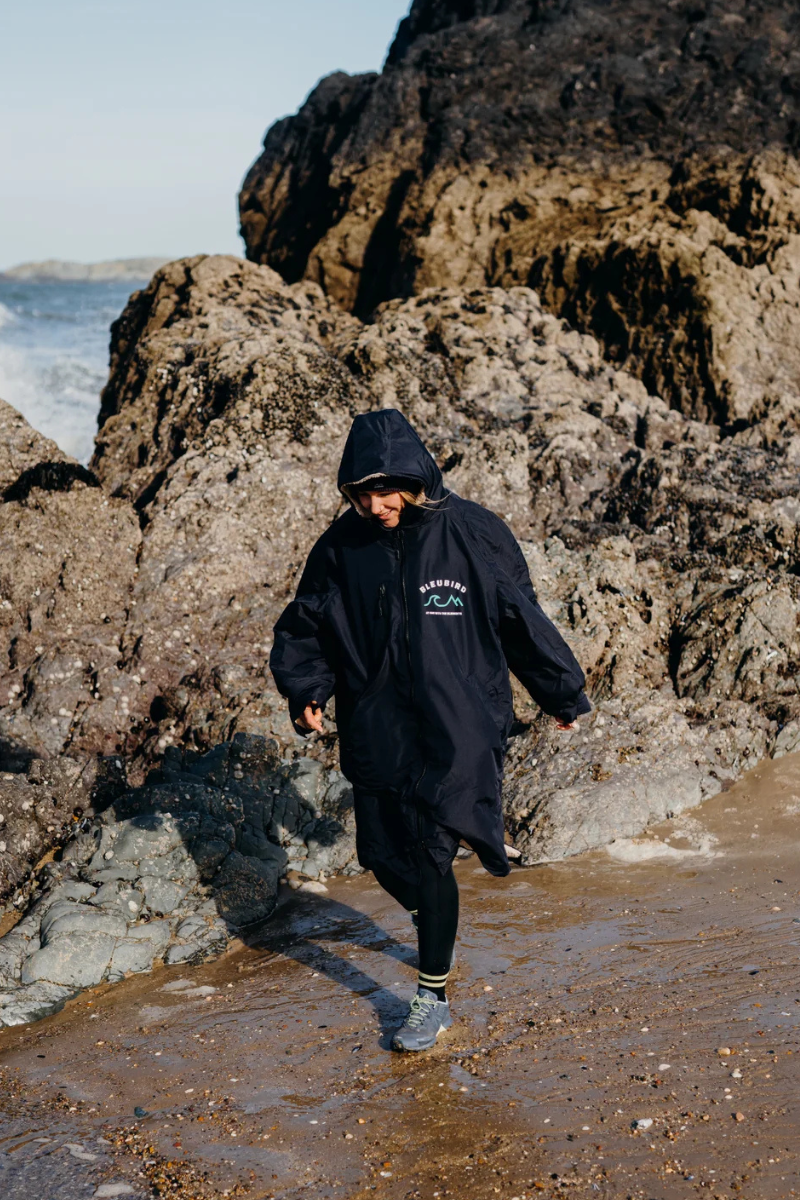 Bleubird Unisex Nordic Robe - navy