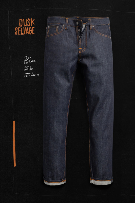 Nudie Jeans Steady Eddie II - Dry Dusk Selvage
