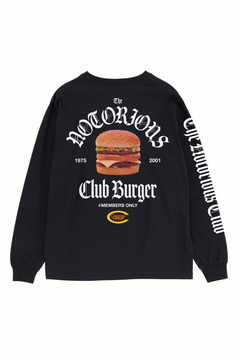 Makia x Carrols Club Burger Long Sleeve - black