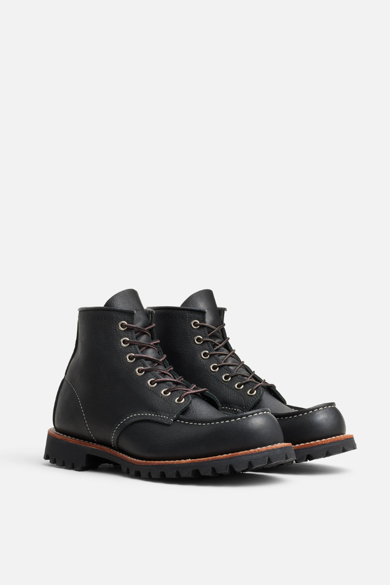 Red Wing Shoes 2949 Roughneck Moc Toe - Black Oil Slick