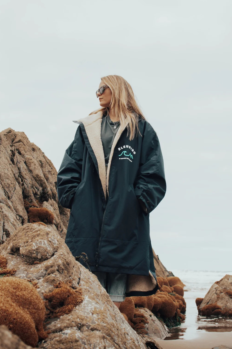 Bleubird Unisex Nordic Robe - navy
