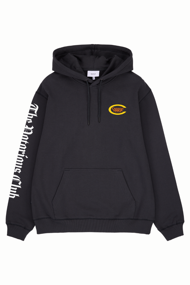 Makia x Carrols Club Burger Hooded sweatshirt - black