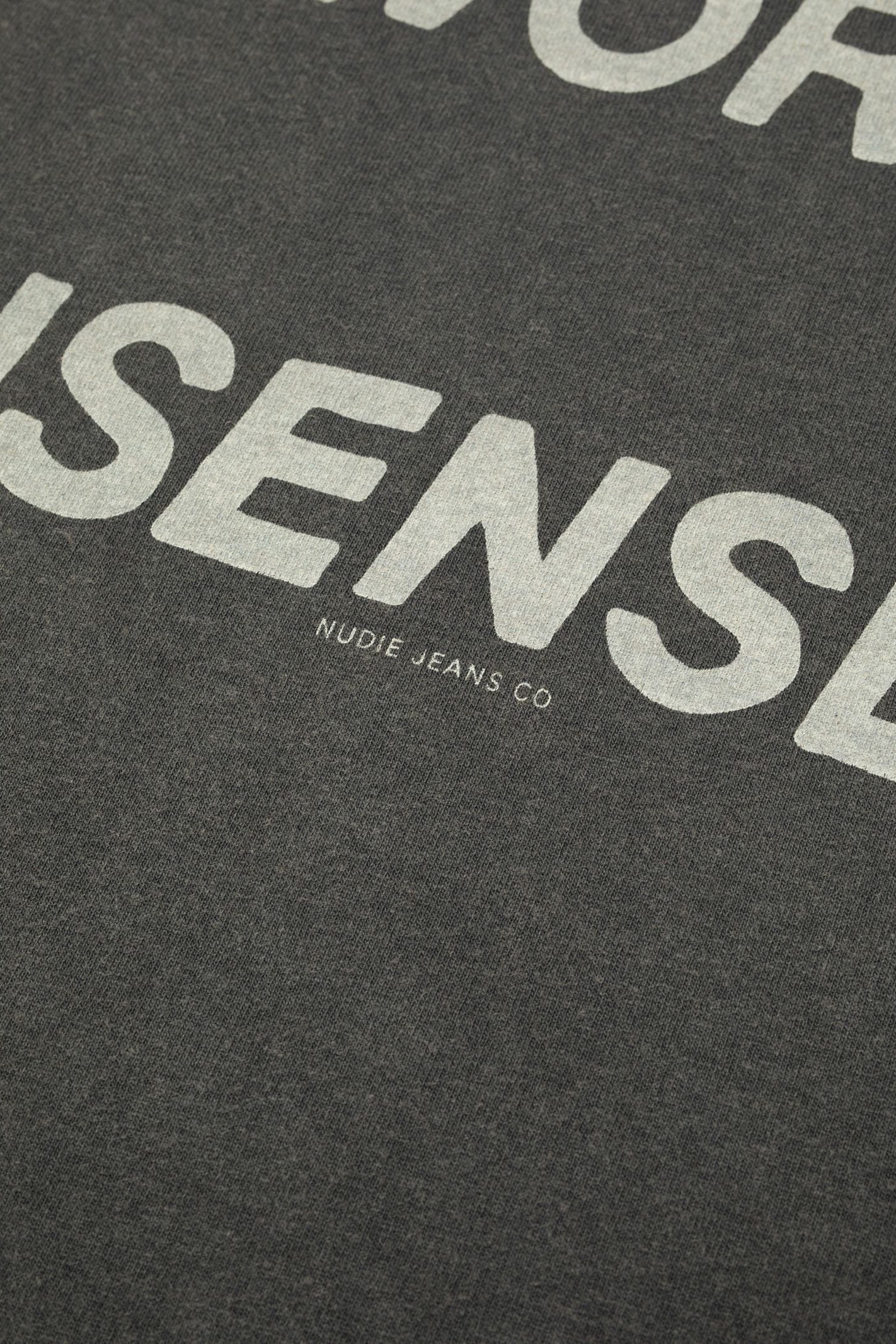 Nudie Jeans Roy Make Sense T-Shirt - antracite