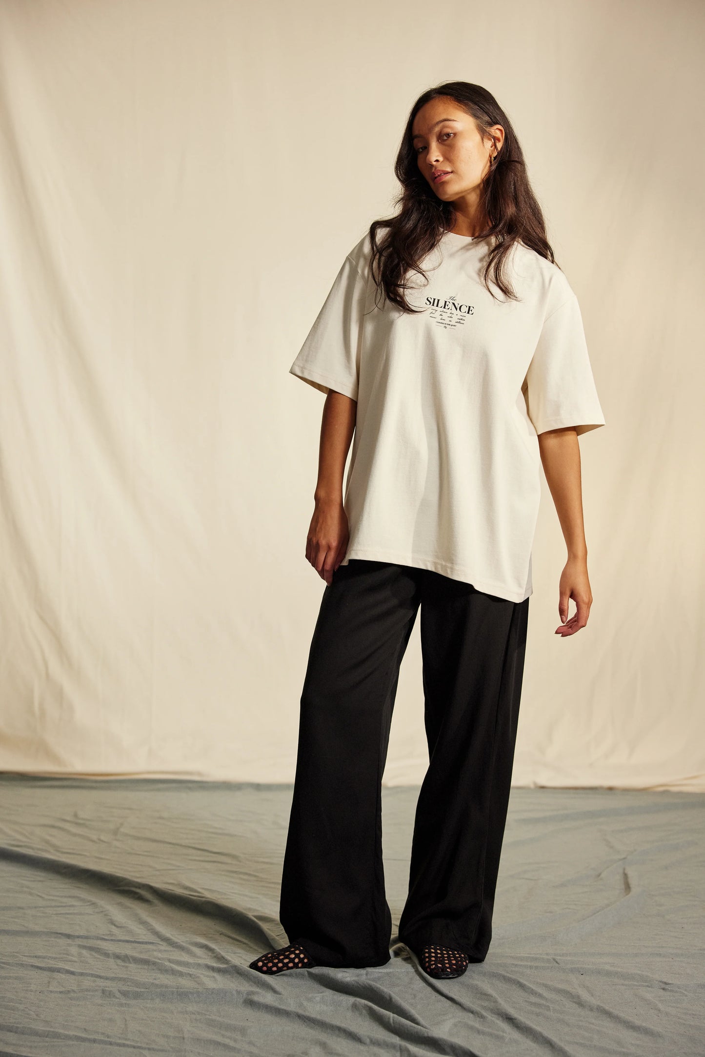 AVENY Beverly pant linen - black