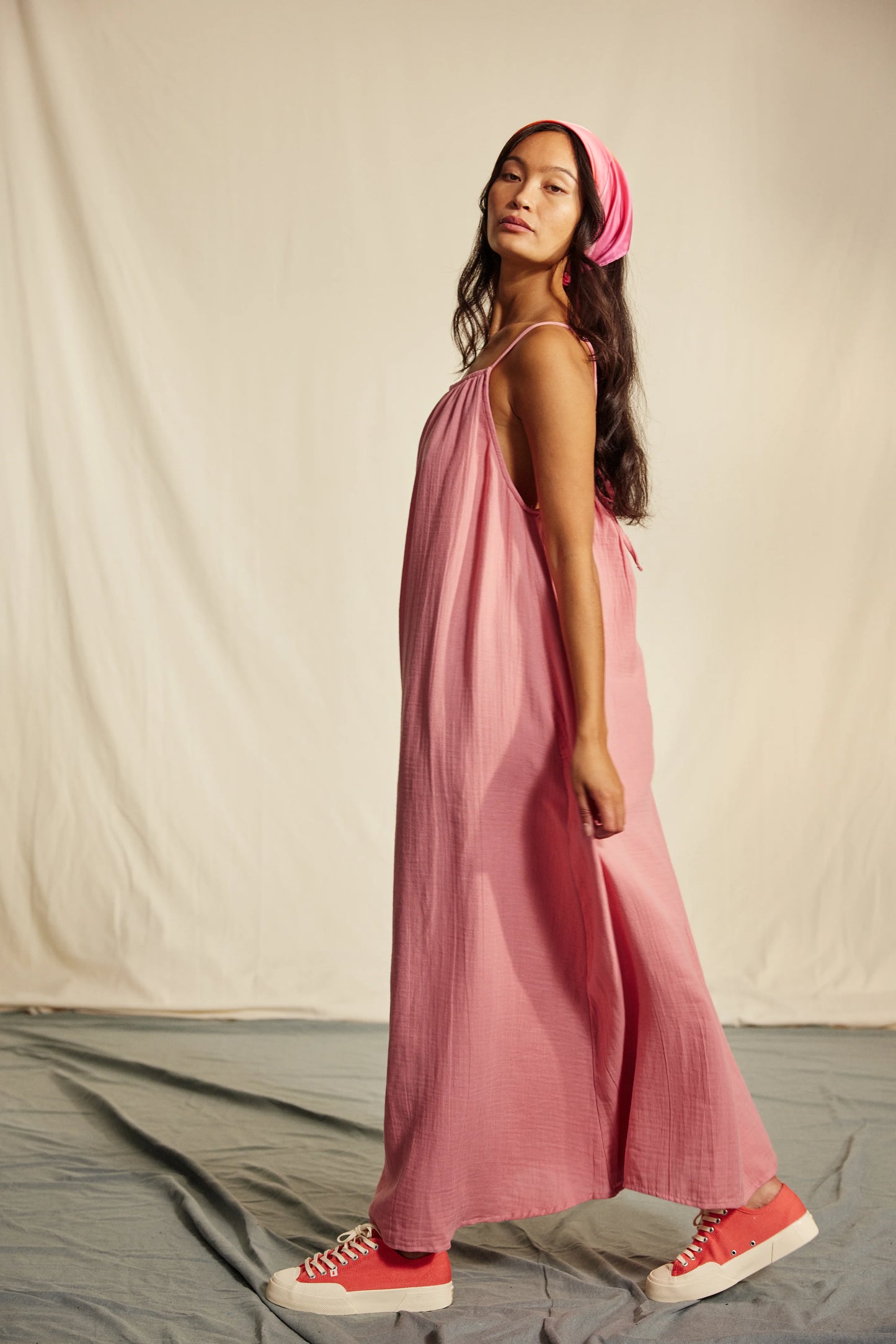 AVENY Chantilly dress - dusty pink