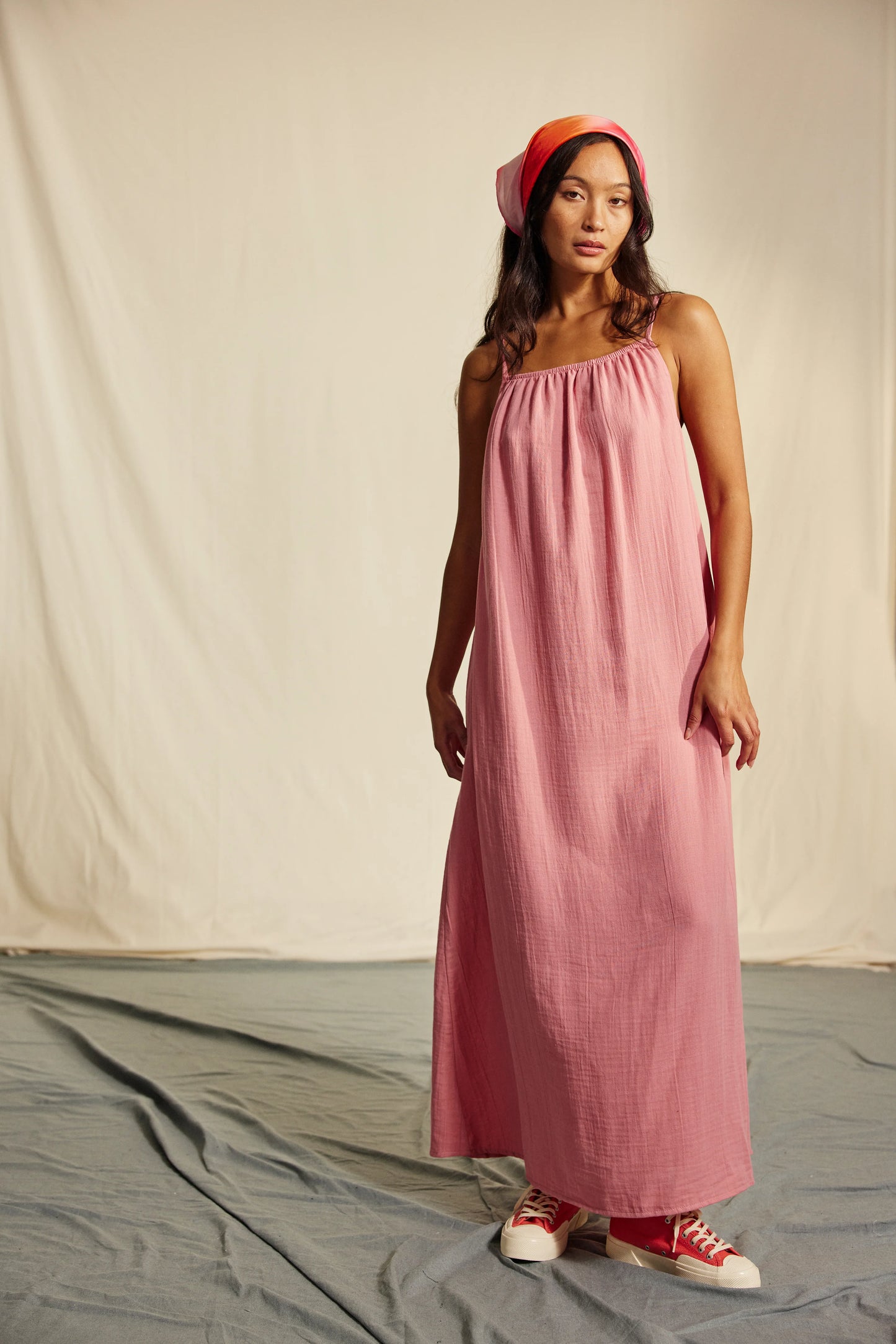 AVENY Chantilly dress - dusty pink