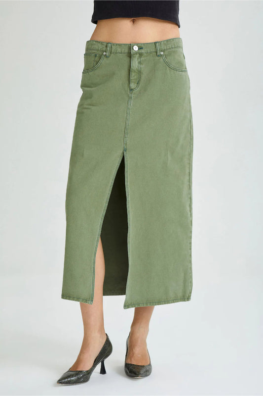 Abrand 99 Low Maxi skirt - faded army