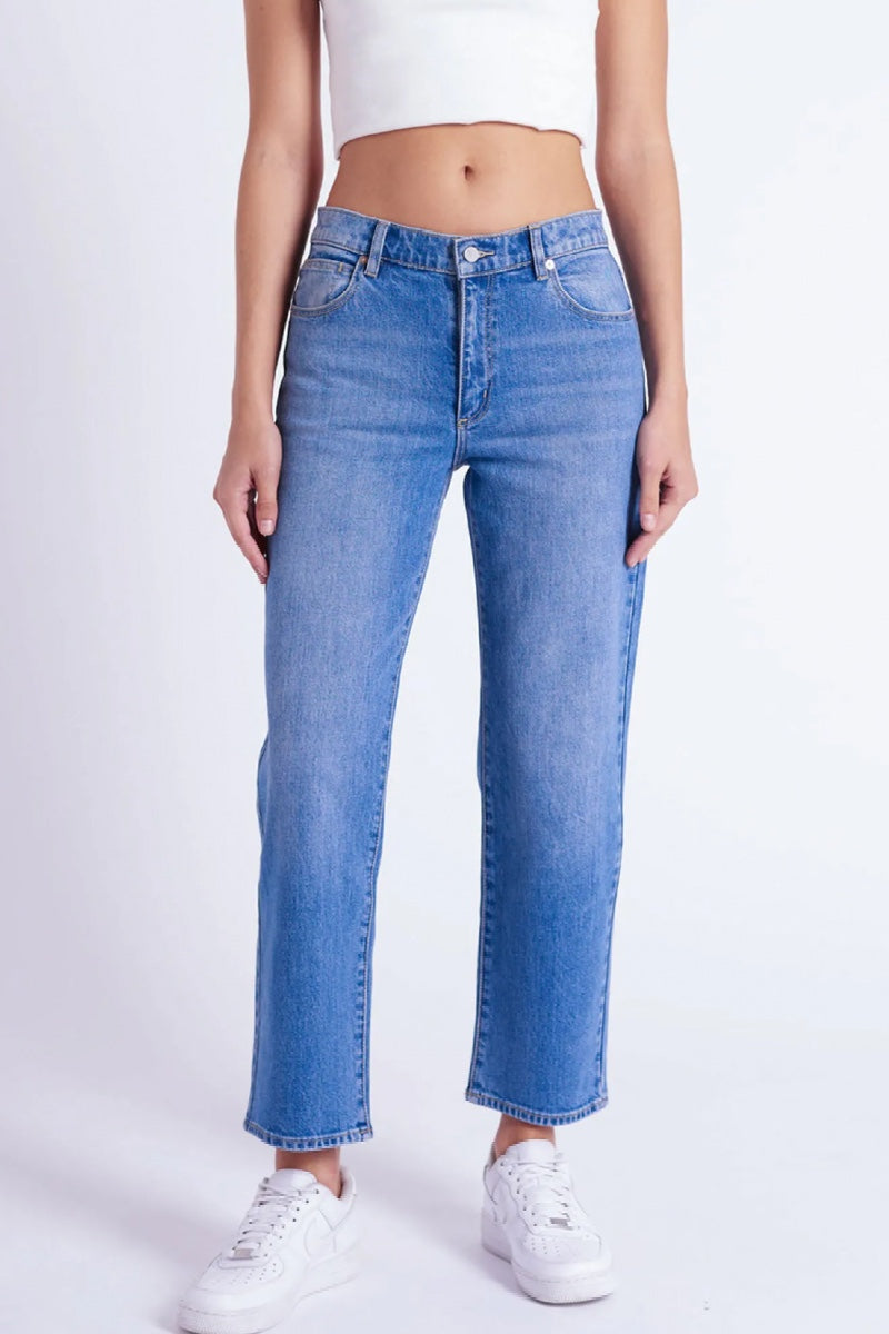 Abrand A 95 Mid Straight Jeans - Maya mid blue