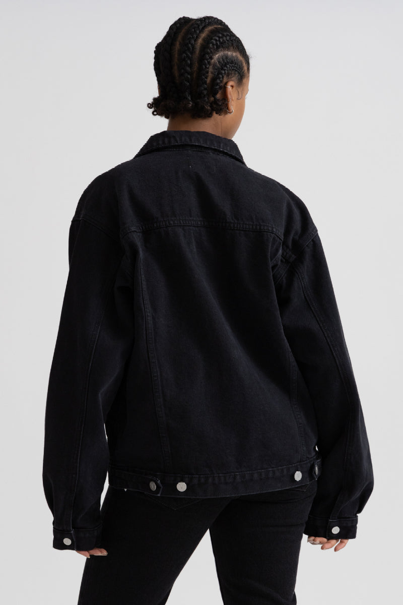 Abrand A Slouch Jacket Black Salt