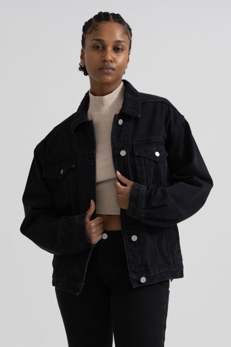 Abrand A Slouch Jacket Black Salt