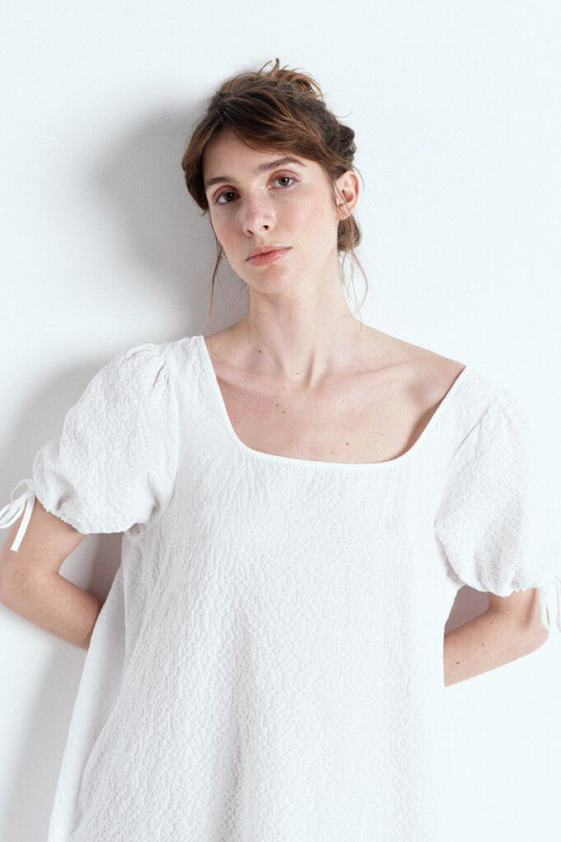 American Vintage Tuffaz Short-sleeved dress - coconut