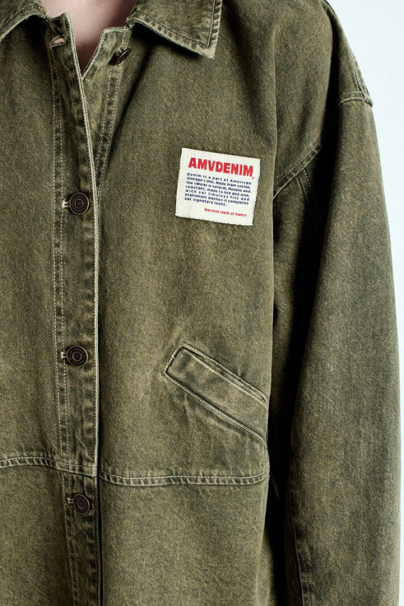 American Vintage Uzatown jacket - olive