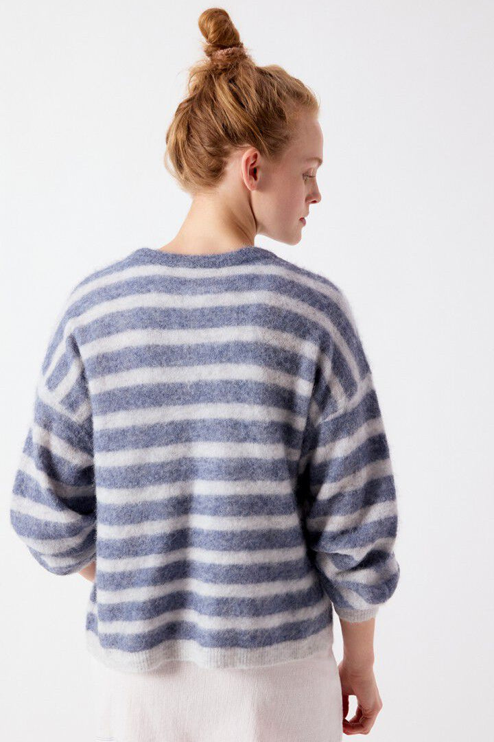 American Vintage Nenybay sweater - polaire/raye tornade