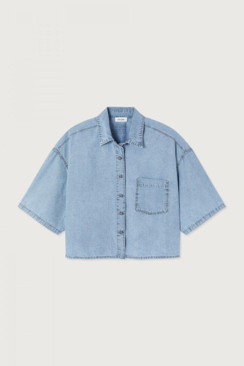 Naisten kevyt denim-paita