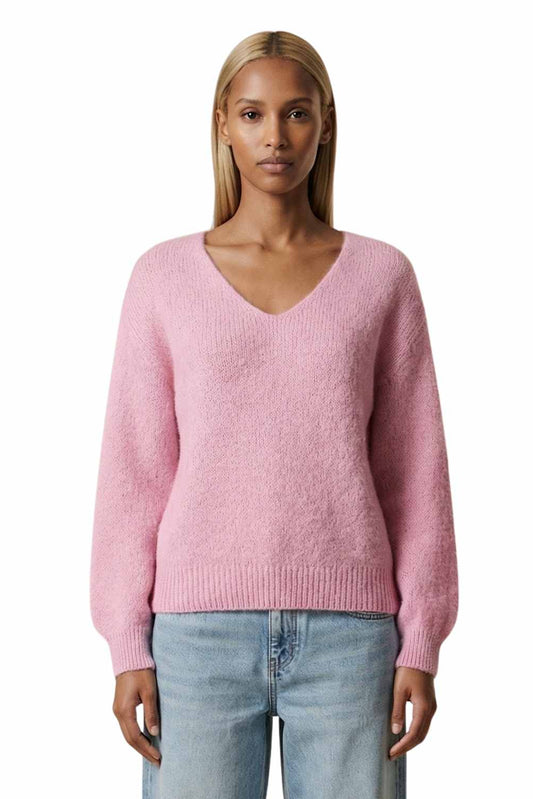 Americandreams Milana LS Alpaca Pullover - soft berry