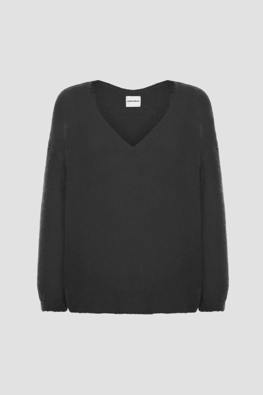 Americandreams Silja v-neck knit - black