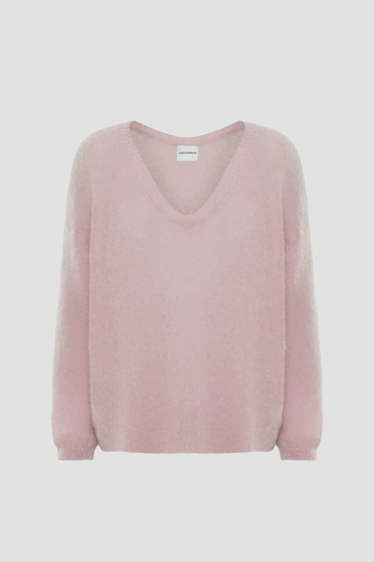 Americandreams Silja v-neck knit - light pink