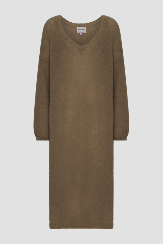 Americandreams Silja dress - Dark brown