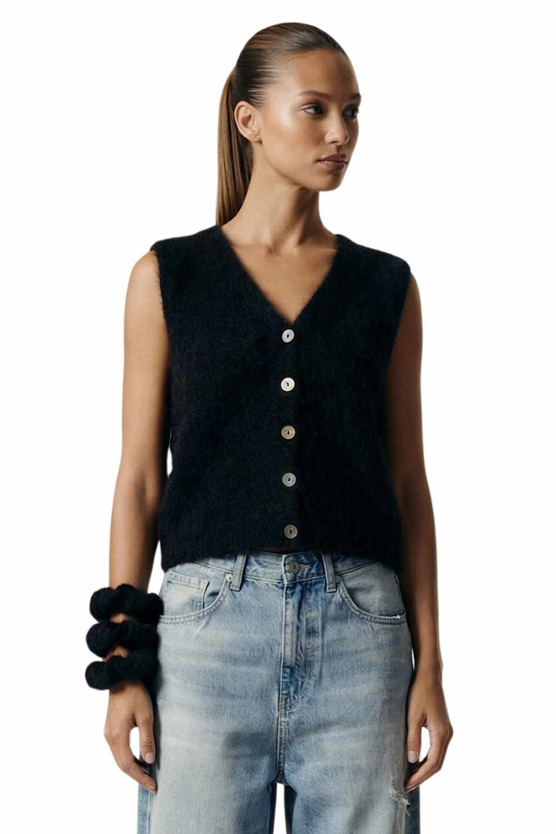 Americandreams Telma vest - black