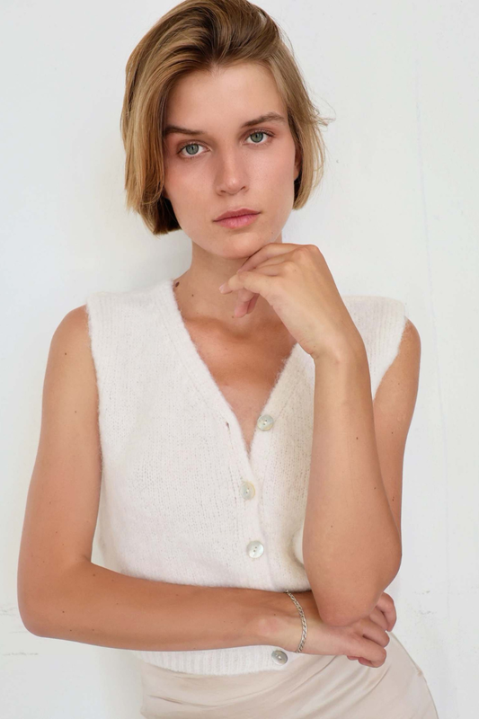 Americandreams Telma vest - white