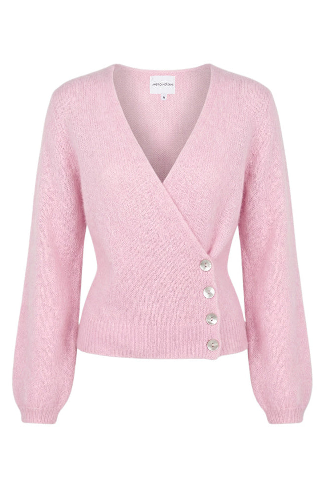 Americandreams Mariya wrap cardigan - soft berry