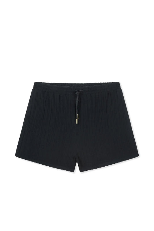 AVENY Sunset Cotton Crincle shorts - black