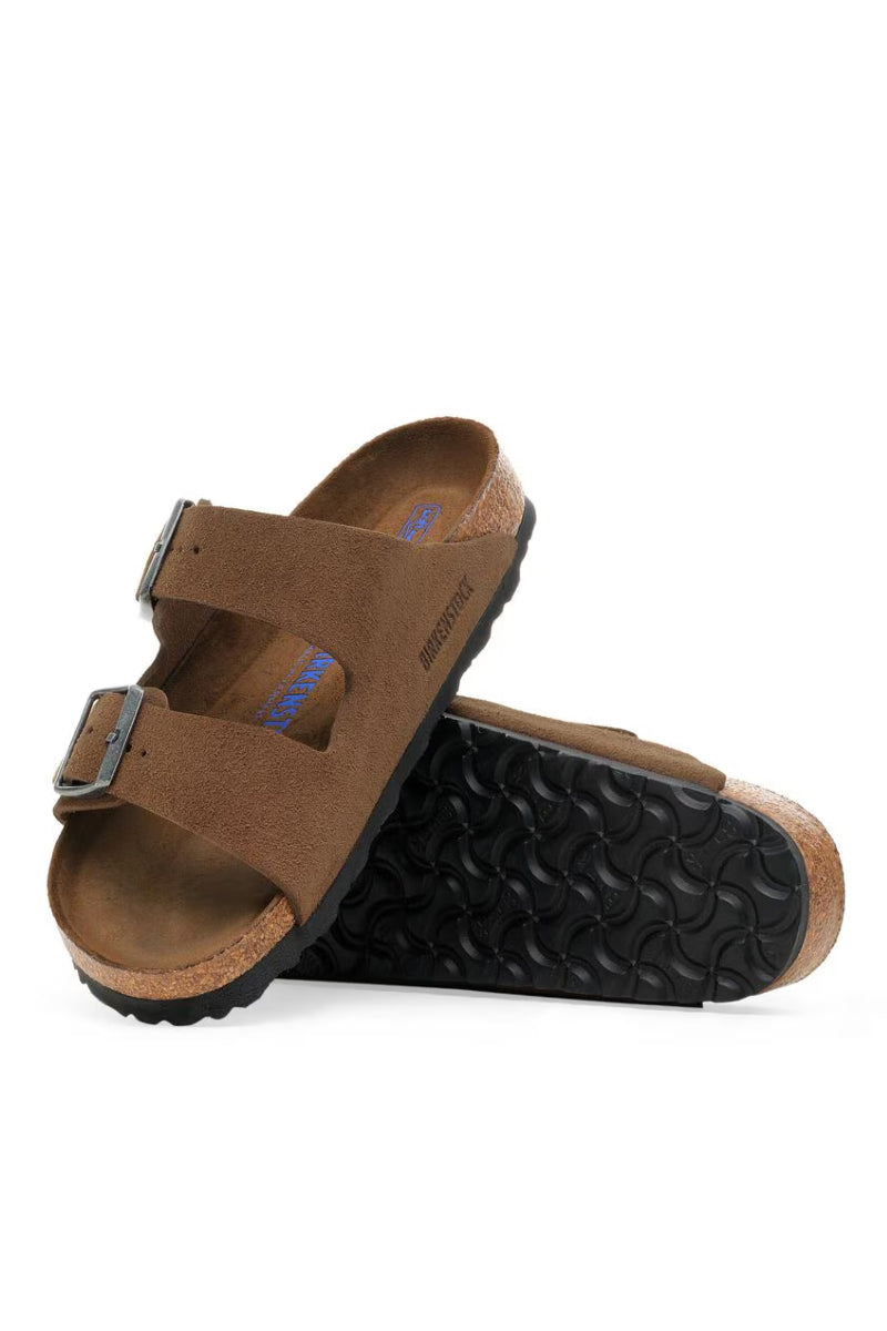 Birkenstock Arizona Soft Footbed Suede Regular fit - dark tea tonal