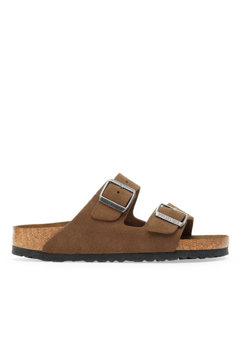 Birkenstock Arizona Soft Footbed Suede Regular fit - dark tea tonal