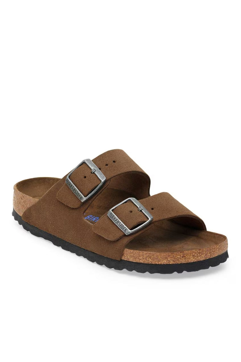 Birkenstock Arizona Soft Footbed Suede Regular fit - dark tea tonal
