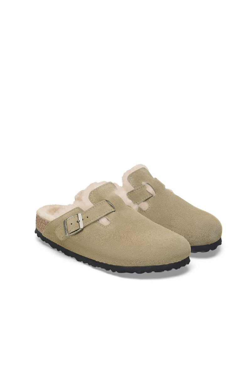 Birkenstock Boston VL Shearling - taupe