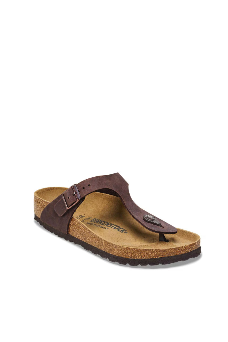 Birkenstock Gizeh Oiled Leather Regular Fit - habana