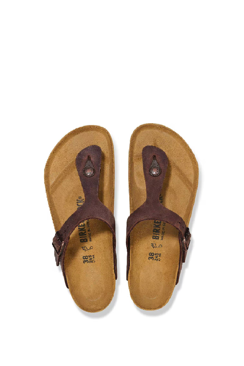 Birkenstock Gizeh Oiled Leather Regular Fit - habana