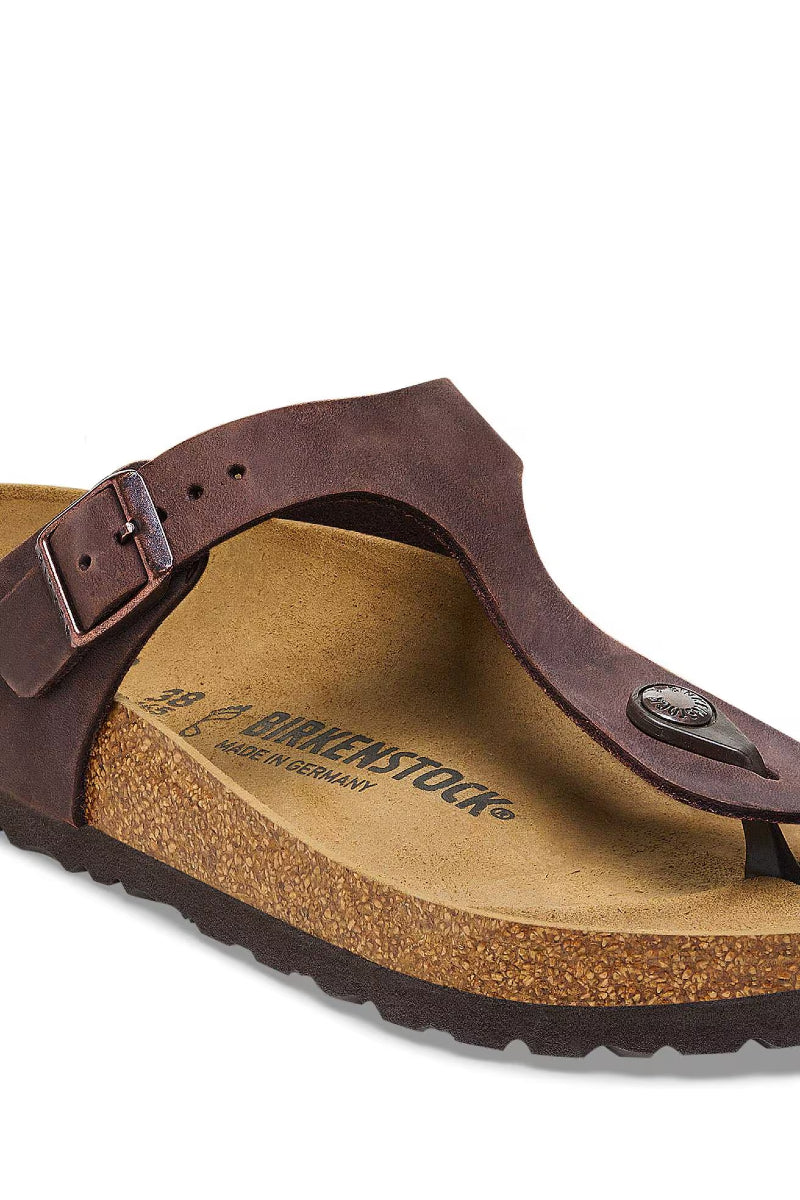 Birkenstock Gizeh Oiled Leather Regular Fit - habana