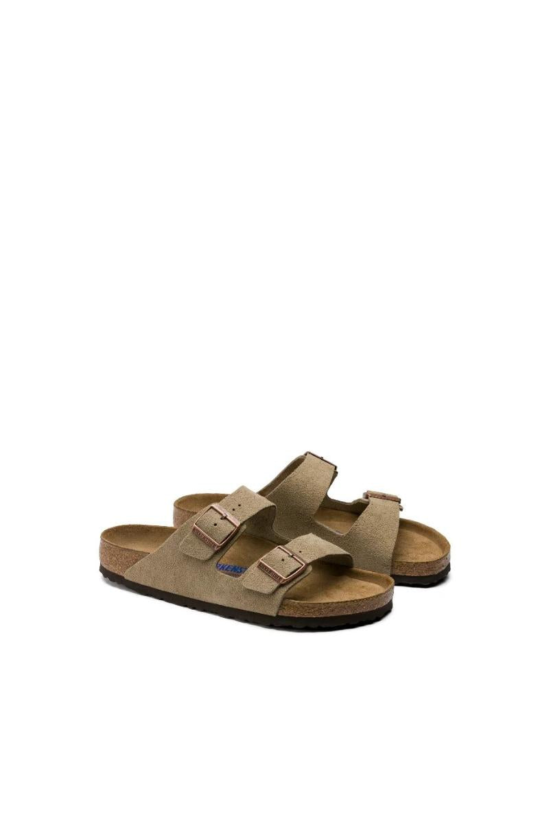 Birkenstock Arizona Soft Footbed Suede Narrow fit - Taupe